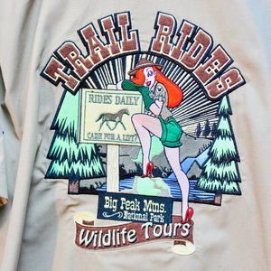 RARE JESSICA RABBIT TRAIL RIDES BOWLING SHIRT